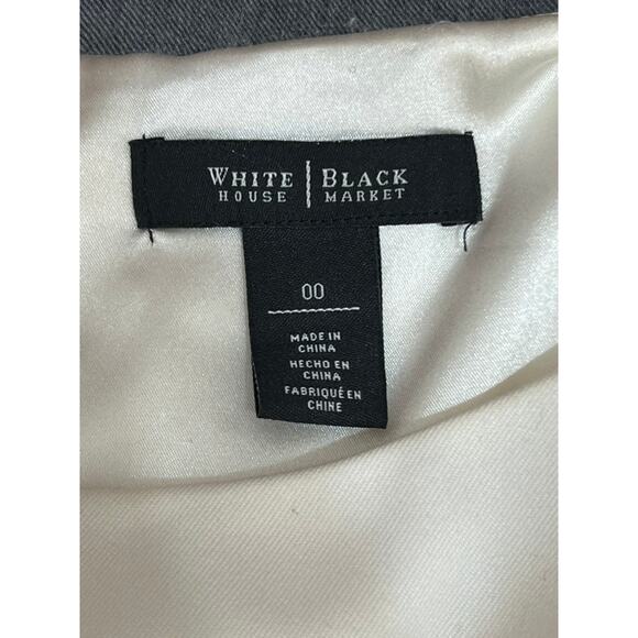 White House Black Market Ivory Brown Black Grey Stripe Sleeveless Dress Size 00 - Picture 7 of 9